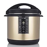 Fagor LUX Multi-Cooker, 6 quart, Champagne - Electric Pressure Cooker, Slow Cooker, Rice Cooker, Yogurt Maker and more (935010054)