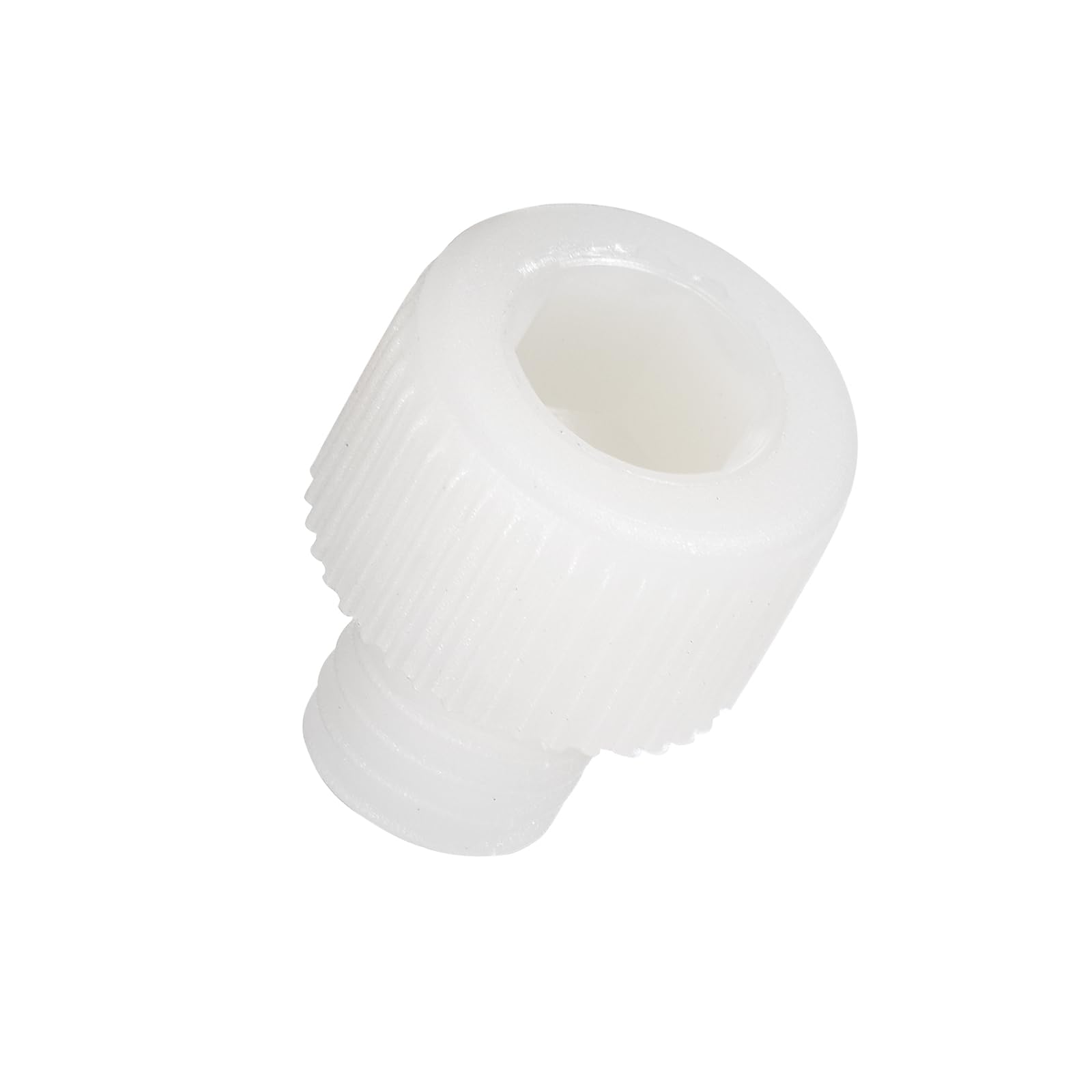 Kozelo 100pcs Socket Head Cap Screws - [M8-1.25 x 8mm] Nylon Hexagon Socket Head Cap Screw Plastic Allen Bolts for Device Fixing Mould Manufacturing Use, White