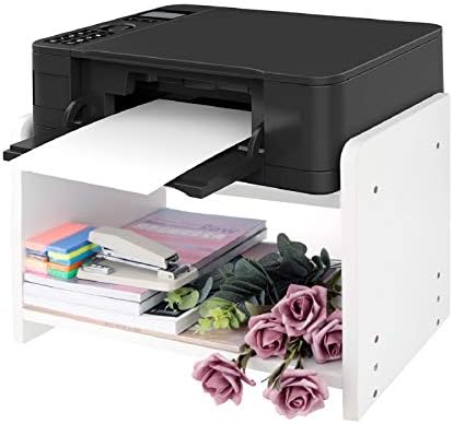 small desk with printer storage