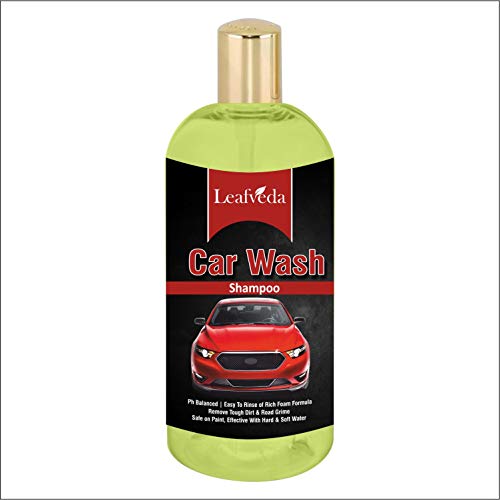Leafveda Car Shampoo and Wash for extra shine and Lemon High Foaming Car Shampoo 200ML