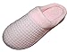 LUXEHOME Women's Slip-On Cozy Knit House Footwear/Slippers(1-12) (6.5-7.5 US, Pink)