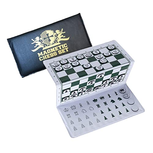 WE Games Chess Set, Mini Travel Chess Board with