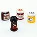 Gracefulvara 4pcs Kitchen Food Jam Coffee Condiment Random for 1:12 Dollhouse Miniature
