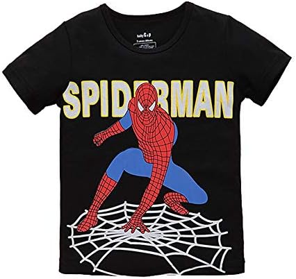 Elakaka Little Boys' Spiderman Toddler Boys Short Sleeve Tee Shirt