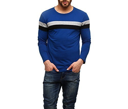 gritstones men's plain slim fit t-shirt