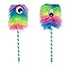 Kicko Rainbow Monster Pen - Pack of 12 Silly-Faced Ballpens - 10-inch Bug Eye Pens Ideas, Party Favors, School, and Office Rewards, Collections, Christmas, Birthdays, and Carnivals