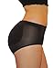 Mystiqueshapes  Silicone Padded Panties Brief Underwear Power Shapewear (L, Black-Silicone)