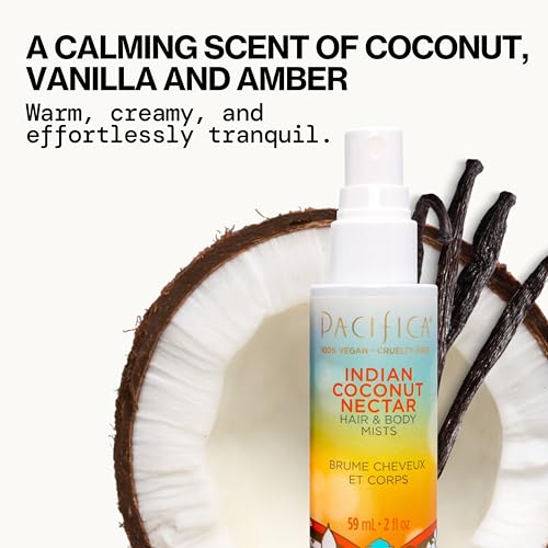 PACIFICA BEAUTY MINI FRAGRANCE SAMPLER, 3 ISLAND VANILLA SCENTS – HAIR PERFUME & BODY SPRAY GIFT SET, VEGAN & CRUELTY FREE