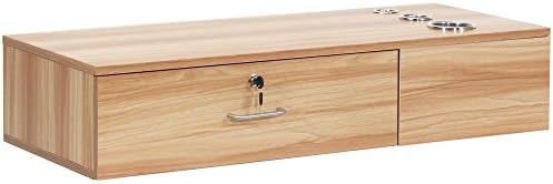 Salon Equipment Classic Single Drawer Wall Station PEARWOOD - WS-71P