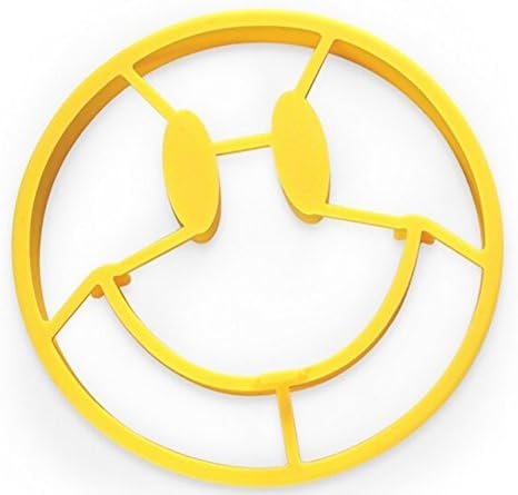 2 Piece Crack A Smile Smiley Face Breakfast Egg Mold