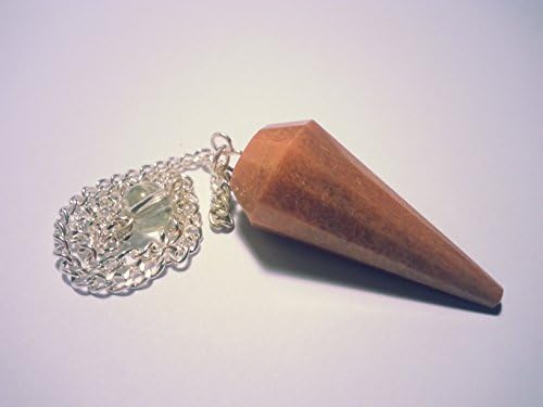 Dowsing pendulum (dowser) amethyst rock crystal aventurine and more (Peach Aventurine)