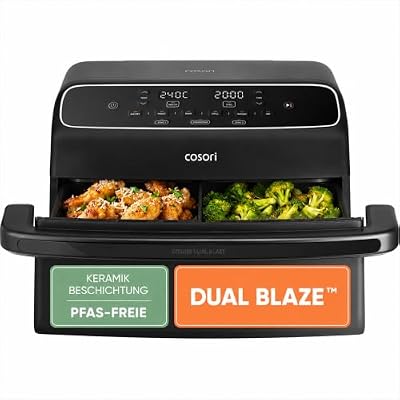 Airfryer, Neue Generation 2026, 8,6L Heißluftfritteuse 2 Kammern