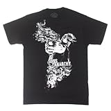 Sons of Anarchy T-shirt Open Fire Black Tee-medium