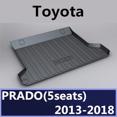 Car Boot Pad Carpet Cargo Mat Trunk Liner Tray Floor Mat Tray Floor Carpet for Toyota 2010 2012 2013 2014 2015 2016 2017 2018 2019 2020 2021 TPO Material (Prado (5seats))