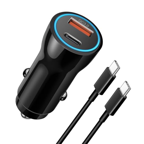 iPhone 17 16 15 Car Charger, [Apple MFi Certified] USB C Car Charger 43W Fast Charging with 3.3 FT Type C to C Cable, USB Car Adapter for iPhone 17/17 Pro/17 Pro Max/Air/16/15