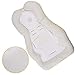 Portable Newborn Baby Head Support, Baby Bed Mattress, Infant Sleep Positioner, Untra Soft and Breathable Baby Bed Pillow for Newborn Baby and Infant, Infant Co Sleeper (Grey)