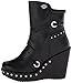 Harley-Davidson Women's Kendra Motorcycle Platform Boot, Black, 8.5 M US