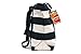Teacher Peach Striped Canvas Teacher Tote Bag, Large Utility Gift Tote with Outside Pocket & Zipper Closure