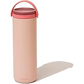 Willow - Portable Breastmilk Cooler - Keeps Breast Milk Cold for 24 Hours - Stainless Steel - Insulated - Reuseable - Breastfeeding Essentials - Storage Container w/Gel Ice Pack - Pink - 16oz