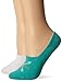 Keds Women's Sneaker Liner Sock with Silicone Heel Grip 2-Pack Turquoise