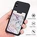 Cell Phone Card Holder, Stick on Wallet for Back of Phone, 3M Adhesive Ultra Slim Phone Pocket ID Credit Card Holder Sleeves Pouch Compatible Phone, Samsung Galaxy, All Smartphones - 2Pack (Marble)