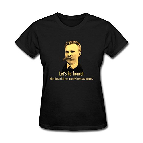 XingL Women's Friedrich Nietzsche Design Short Sleeve T Shirt