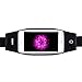 AOOK Running Belt Waist Pack, Zipper Design/Transparent Touch Screen Window/Headphone Jack Fit for iPhone Xs Max, XR, XS/X, 8/7/6s Plus, 8/7/6/SE, Samsung Galaxy S10/S9/S8 Plus/No (5.5inch Black)
