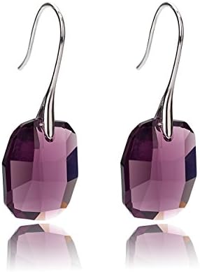 Frola "Venice Dreamland" Fantastic Amethyst Drop Dangle Earrings Made with SWAROVSKI Elements Crystal , Women Fashion Jewelry Great Christmas Gifts