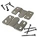 Interlocking Z Clips for Flush Mounting Pictures, Head Boards, & Wall Panels - 2 Sets