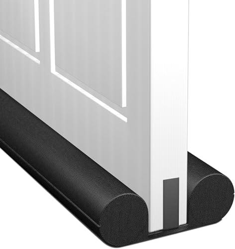 Door Draft Stopper–Door Draft Blocker, Under Door Seal Guard for Noise, Cold Air, Dust & Insects–Weatherproof Soundproof Door Sweep for Home, Office & Garage–Easy Install, Adjustable & Durable (37")