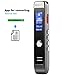 Voice Recorder, Audio transcribe APP, 8GB Compact USB Audio Voice Recorder, MP3 Player, Noise Reduction, Multi-connectors Dictaphone for Lectures Meetings