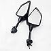 HK Moto- Motorcycle Black Left and Right Rearview Side Mirror For KAWASAKI NINJA 250R EX250 2008-2013