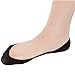 Ndoobiy 6 Pairs Women’s No Show Socks Nonslip Invisible Socks Low Cut Liner Summer Socks for Flats High Heels Black