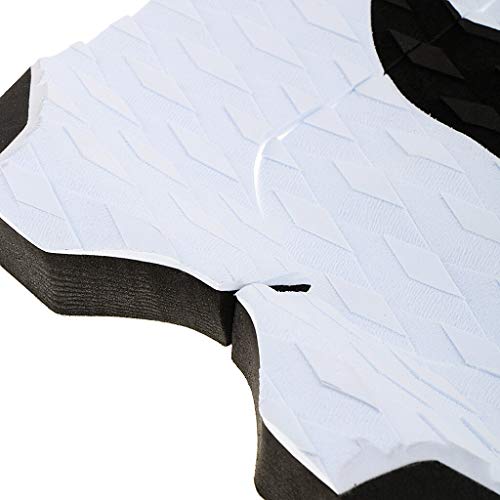 STORE-HOMER - EVA 3 piece Surfboard Traction Tail Pads Surfing Surf Deck Anti-slip Grips White Black Bodyboard Water Sports Surfing Accessory