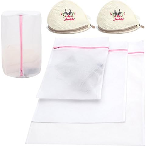 Laundry Wash Bag, Qtimal 6 Pack Reinforced Durable Mesh Wash Bags, Premium Bras, Sweater and Hosiery Protection Washing Drying Bag with Stronger Solid Zipper