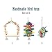 Pet Magasin Hand Made Bird Toys [3-Pack] - Interactive Perch, Stand & Swing for Birds of All Kinds