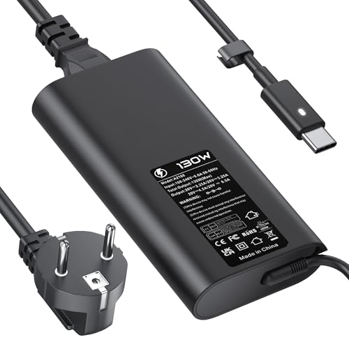 130W USB C Charger Power Supply for Dell XPS 15 17 9575 9500 9510 9520 9530 9700 9710 9720 9730 Precision 5530 5550 5560 5570 5750 5760 350 22 35 51 3560 5470 Latitude 5531 5420 5520 Type C Adapter