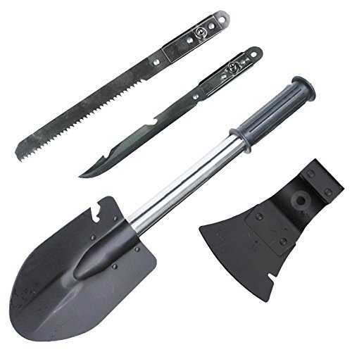 Ezyoutdoor Multitools Shovel Axe Saw Camping the Sappers Shovel folding Shovel Utilities implement for Household Hunting Survival Picnic Hiking Survival Self Defense