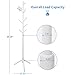 Clewiltess Wooden Tree 8 Hooks Coat Rack Stand, Hallway/Entryway Coat Hanger Stand for Clothes, Suits, Accessories,Super Easy Assembly (White)