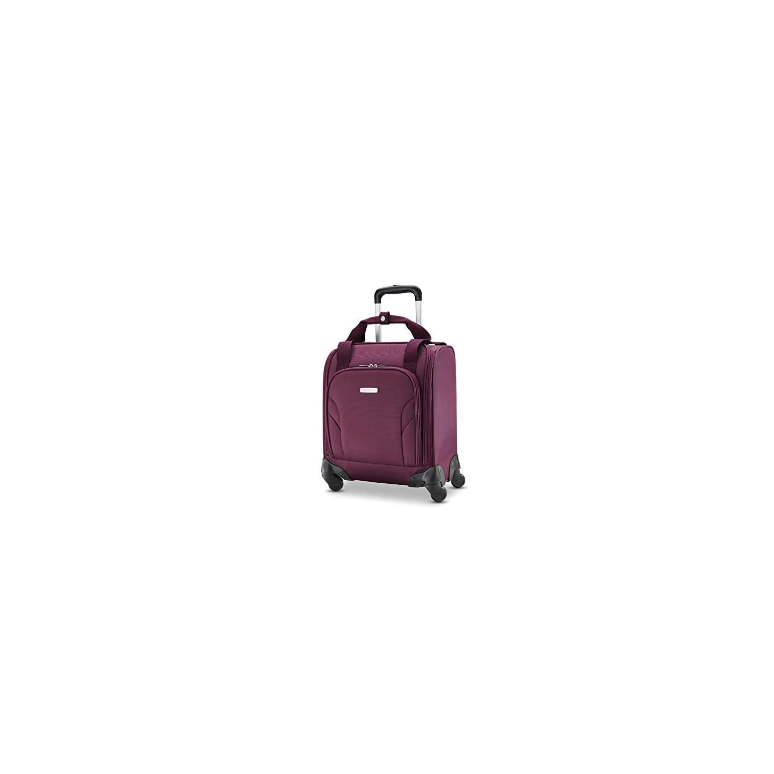 Samsonite Underseat CarryOn Spinner with USB Port, Purple, One Size