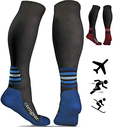Compression Socks for Men & Women - Anti DVT Varicose Vein Stockings - Running - Shin Splints Calf Support - Flight Travel
