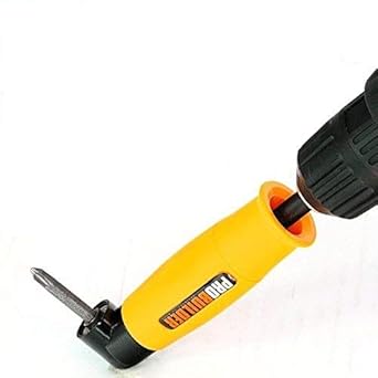 TOOLSCENTRE Plastic Impact Driver for 90 Degree Angle L-Adapter Key Attachment 1/4 (Yellow)