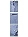 TAM WARE Mens Classic Slim Fit Vertical Striped Longsleeve Dress Shirt TWCS16-NAVY-US M