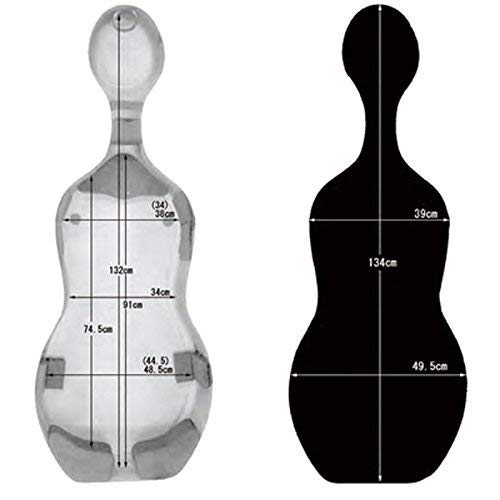 image for Vio Music 4/4 Full Size Sturdy Hightech Suspension Cello Case with Whe
