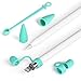 Accessories for Apple Pencil Replacement Cap Holder Cover, Silicone Charging Cable Adapter Tether with 2 Charging Caps Holders and 2 Protective Nib Covers for iPad Pro 9.7