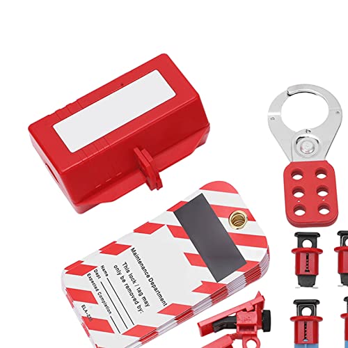 MEKOTRIN Electricians Lockout Kit, Circuit Breakers Lockout, Safety Logging and Labeling Kit, Industry and Electrical Power Essential Items
