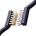 Maosifang 8 Pieces Mini Wire Brush Set for Cleaning Welding Slag and Rust,Stainless Steel and Brass