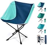 FUNDANGO Portable Camping Chair with Carrying Bag Lightweight and Comfortable Camp Folding Outdoor Chair Perfect for Beach