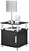 Ameriwood Home Carson End Table with Storage, Espresso