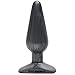 Doc Johnson Platinum Premium Silicone - The Big End - 5.3 in. Long and 1.7 in. Wide - Medium Silicone Butt Plug with Flared Safety Base - Intermediate Anal Toy - Charcoal